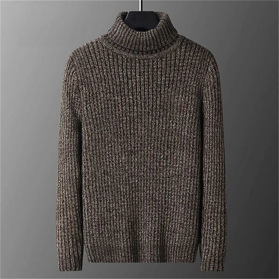 ROLLED COLLAR PULLOVER FOR MEN