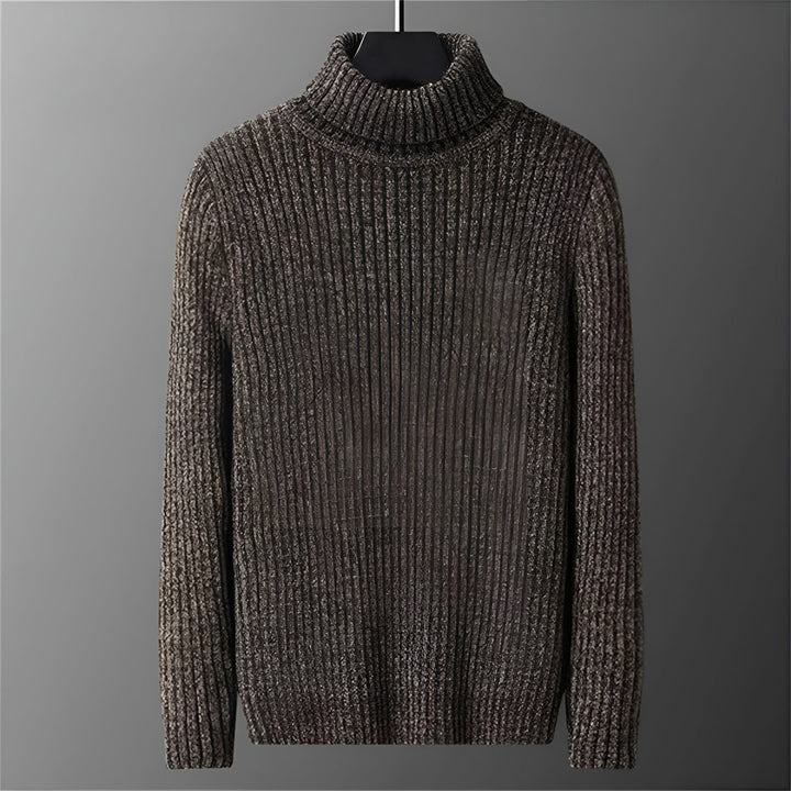 TEXTURED TURTLENECK SWEATER FOR MEN