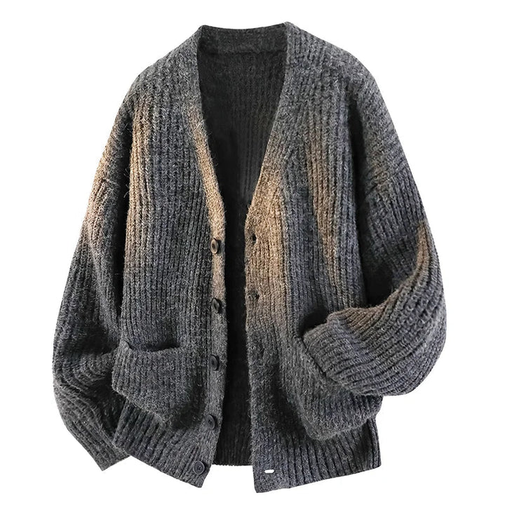 OVERSIZED V-NECK CARDIGAN FOR MEN