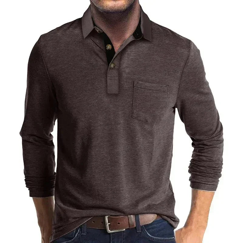 CLASSIC LONG SLEEVE POLO FOR MEN