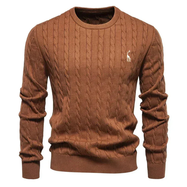 TEXTURED CABLE SWEATER FOR MEN