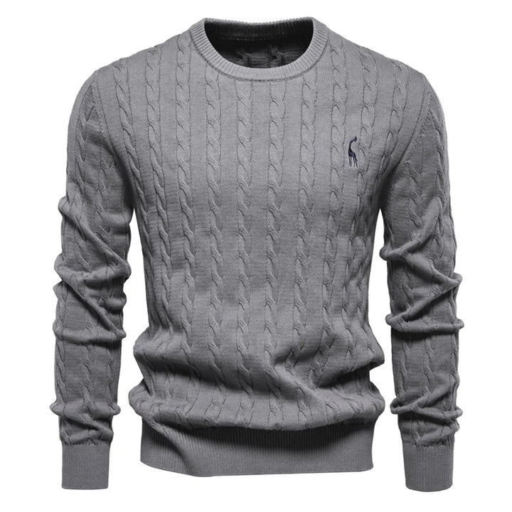 TEXTURED CABLE SWEATER FOR MEN