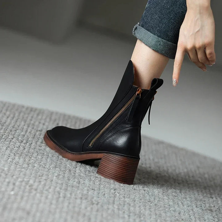 BEAUMONT NICE | BOTTINES À TALON BLOQUÉ POUR FEMMES