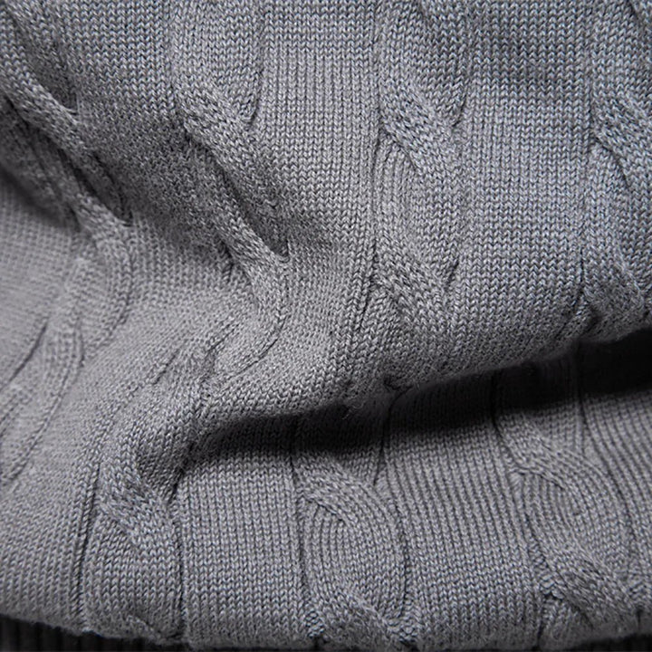 TEXTURED CABLE SWEATER FOR MEN