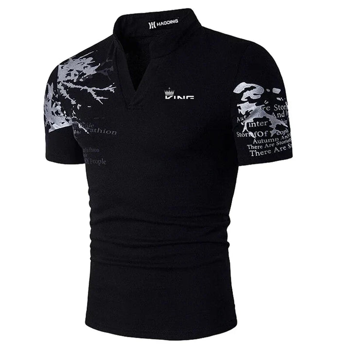 BOLD GRAPHIC POLO SHIRT FOR MEN