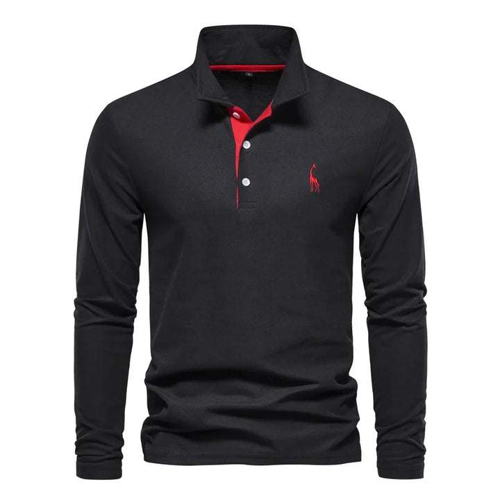 LONG SLEEVE POLO SHIRT FOR MEN