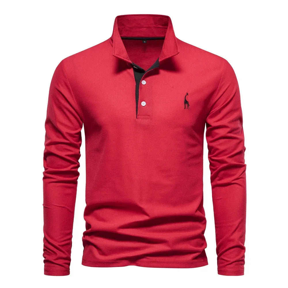 LONG SLEEVE POLO SHIRT FOR MEN