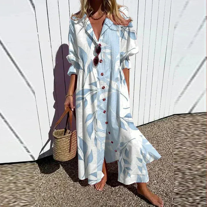 BEAUMONT NICE | ROBE MAXI IMPRIMÉE POUR FEMMES