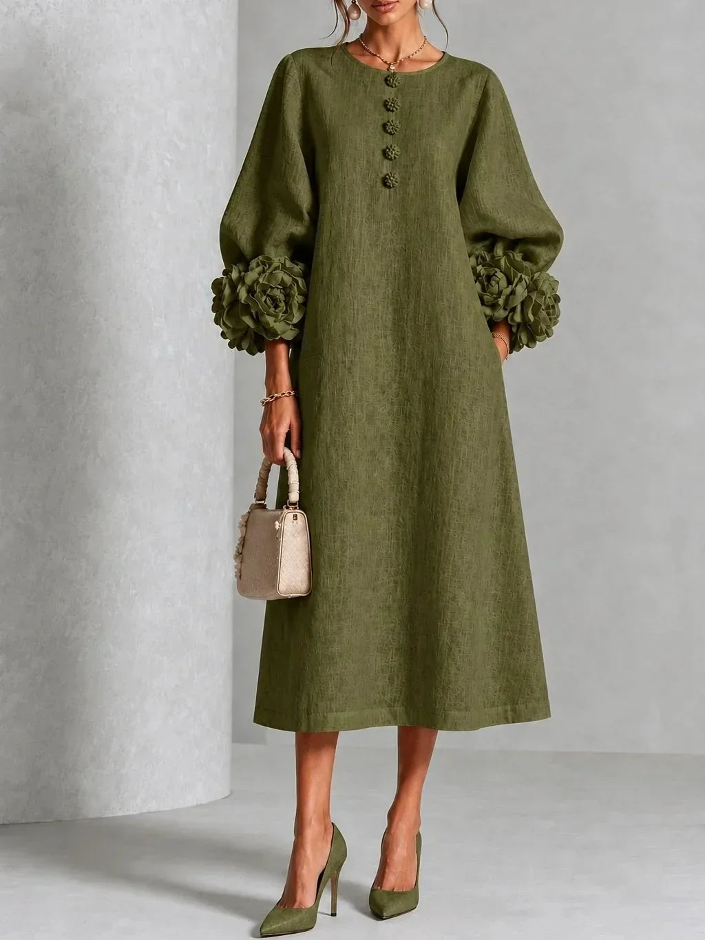 BEAUMONT NICE | ROBE MIDI ROMANTIQUE POUR FEMMES