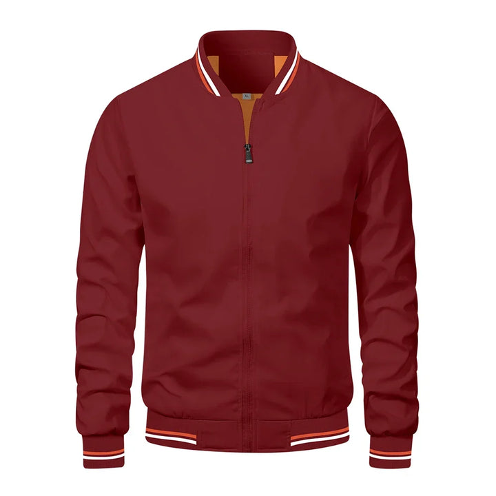 CONTRAST BOMBER JACKET FOR MEN