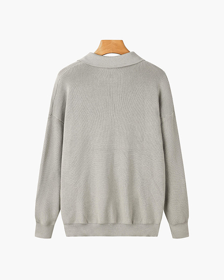 TEXTURED ZIP SWEATER FOR MEN