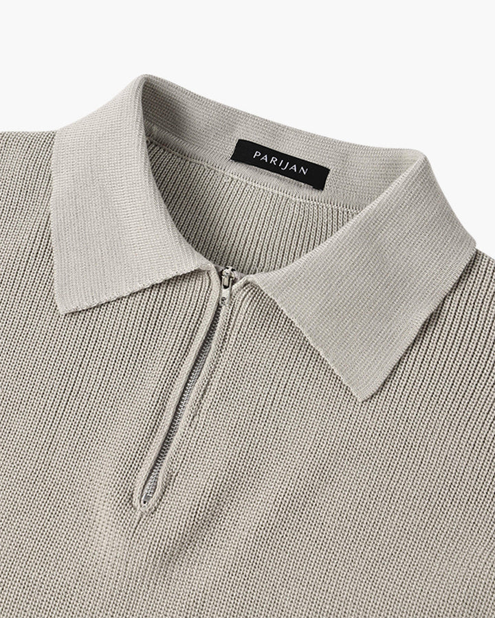 TEXTURED ZIP SWEATER FOR MEN