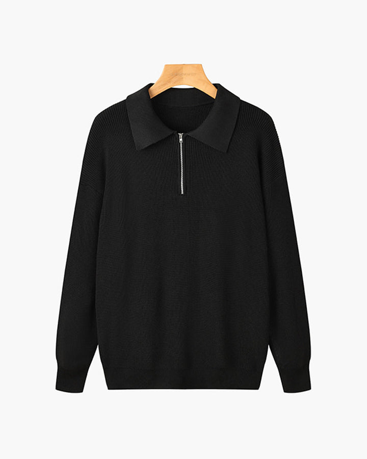 TEXTURED ZIP SWEATER FOR MEN