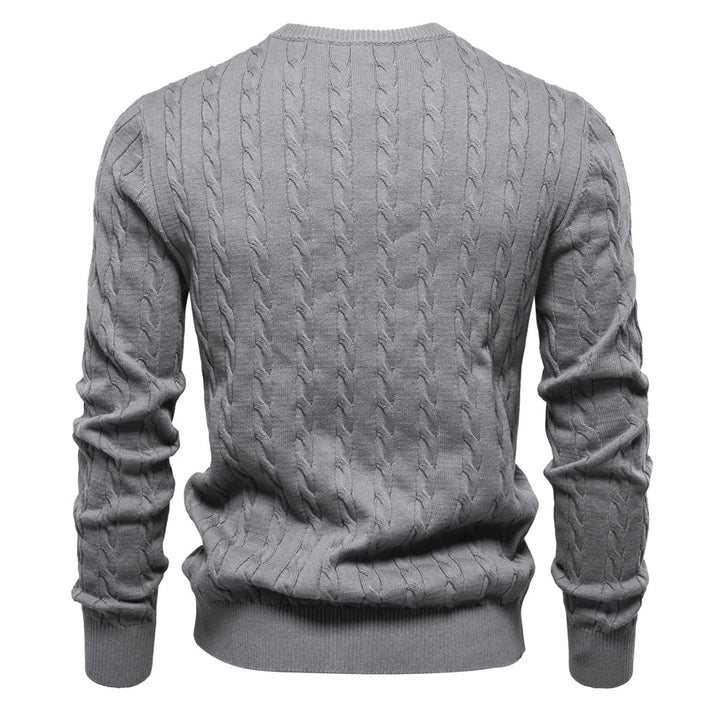 TEXTURED CABLE SWEATER FOR MEN