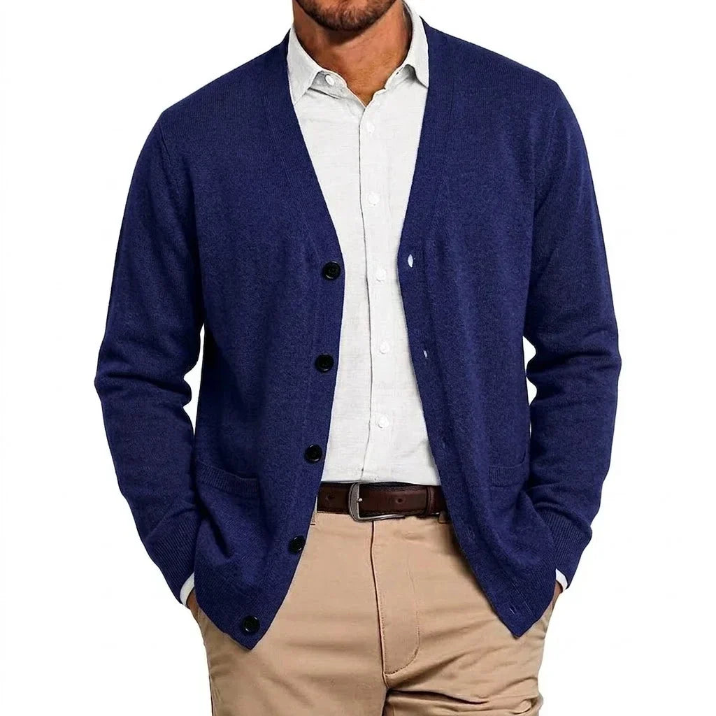 KNIT MANDARIN COLLAR BLAZER FOR MEN