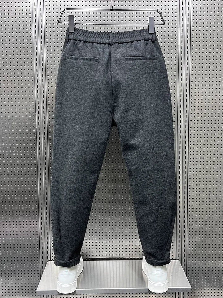 SLIM MELANGE TROUSERS FOR MEN