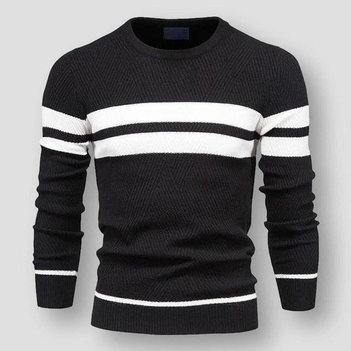STRIPED NYLON SWEATER FOR MEN