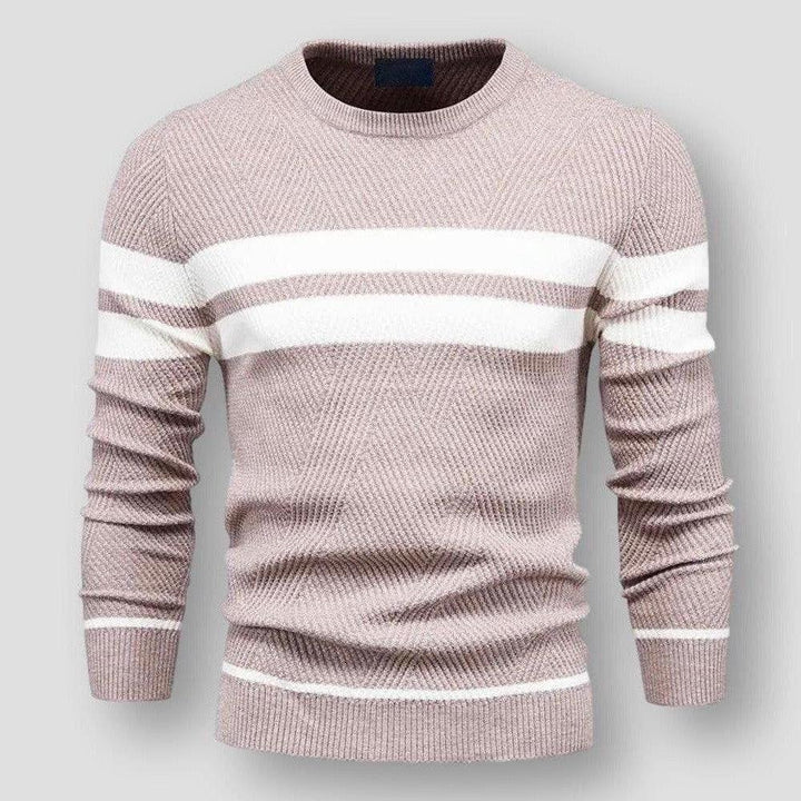 STRIPED NYLON SWEATER FOR MEN