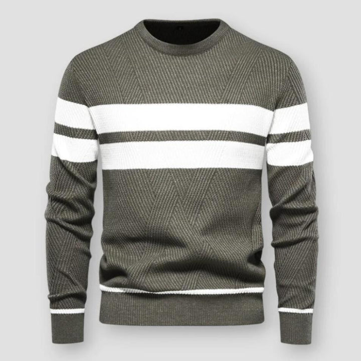 STRIPED NYLON SWEATER FOR MEN