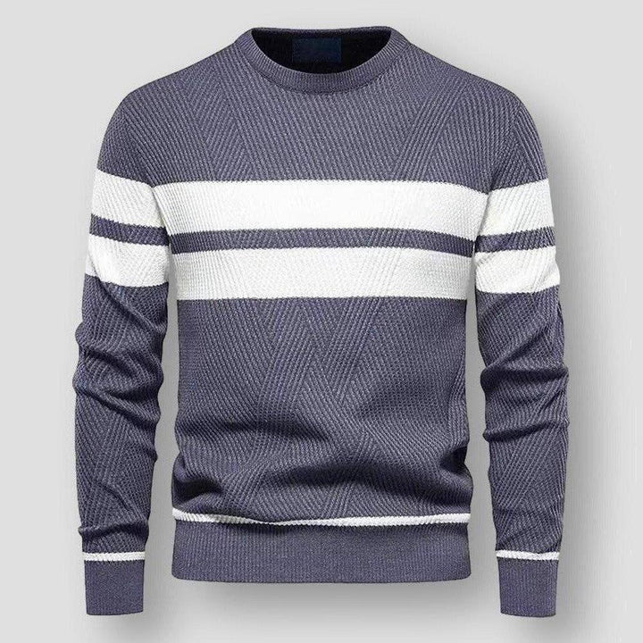 STRIPED NYLON SWEATER FOR MEN