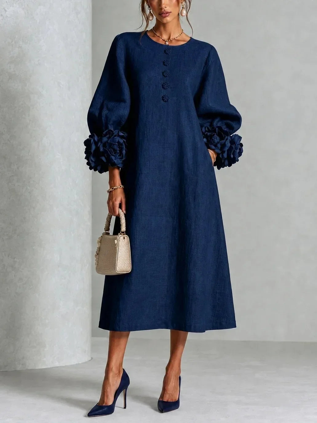 BEAUMONT NICE | ROBE MIDI ROMANTIQUE POUR FEMMES