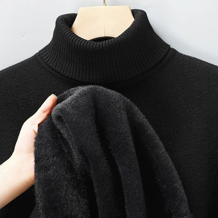Pull col roulé en maille Leroux