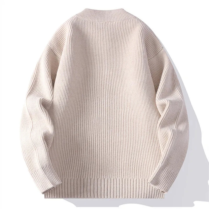 RIBBED KNIT JACKET FOR MEN