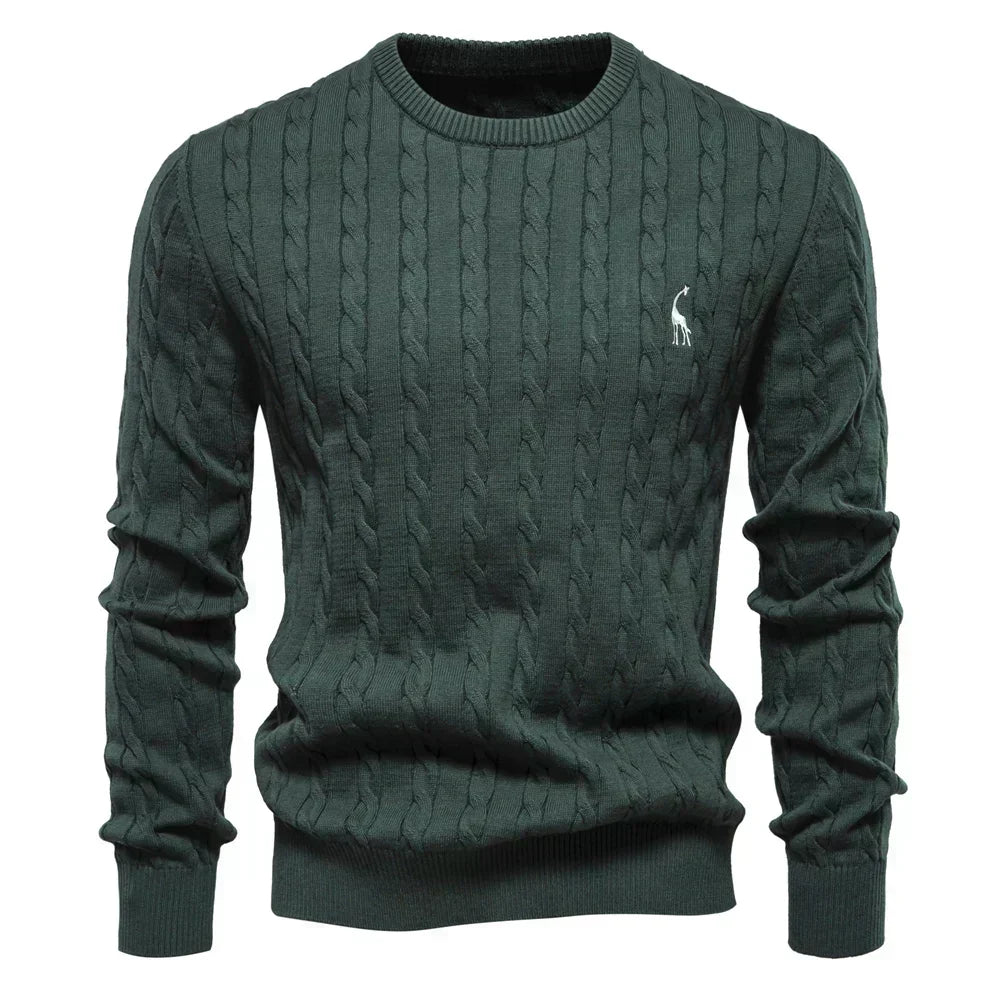 TEXTURED CABLE SWEATER FOR MEN