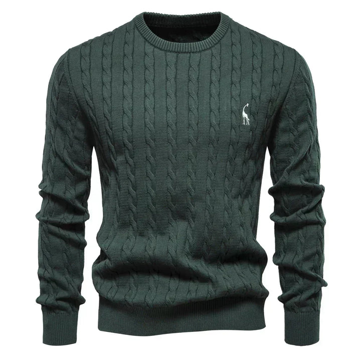 TEXTURED CABLE SWEATER FOR MEN