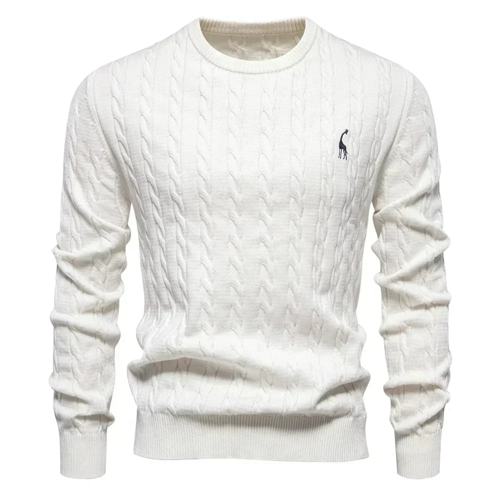 TEXTURED CABLE SWEATER FOR MEN