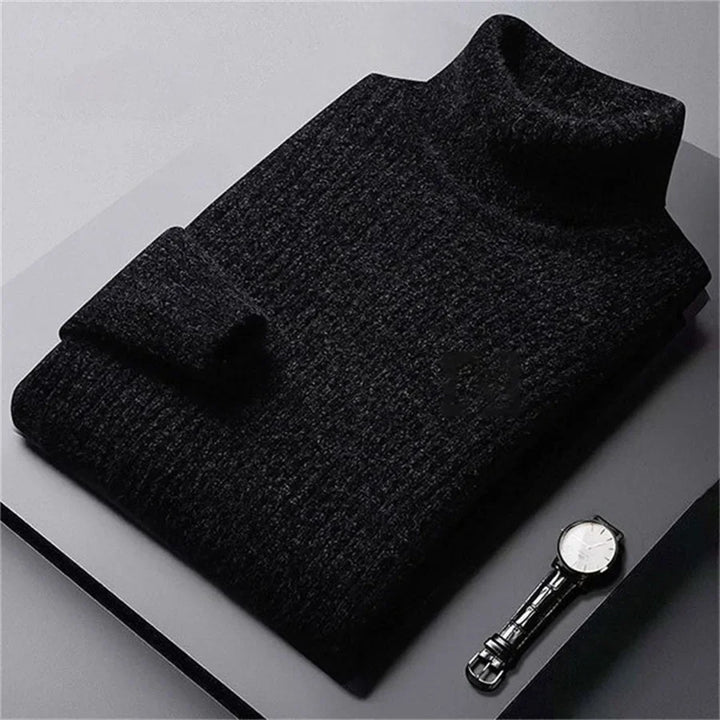 ROLLED COLLAR PULLOVER FOR MEN