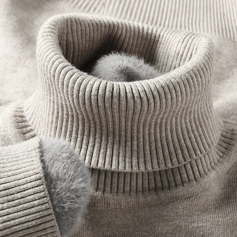 Pull col roulé en maille Leroux