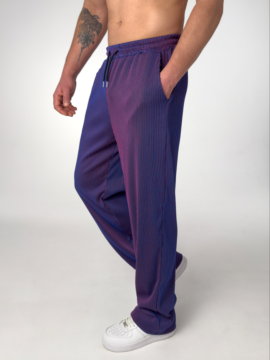 DRAWSTRING STRIPE TROUSERS FOR MEN