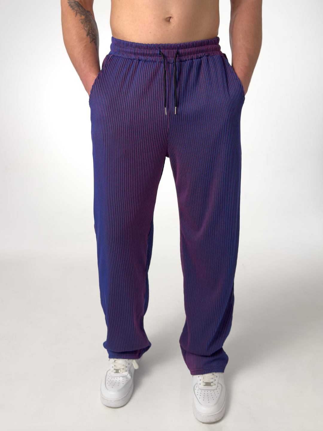 DRAWSTRING STRIPE TROUSERS FOR MEN