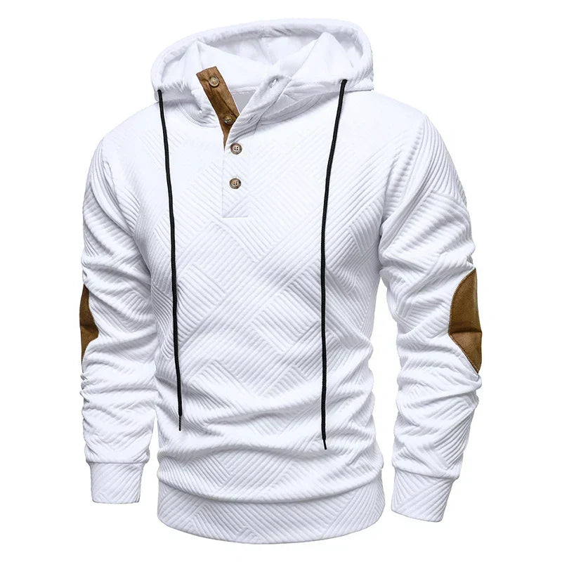 SLIM FIT HALF-BUTTON PULLOVER FOR MEN