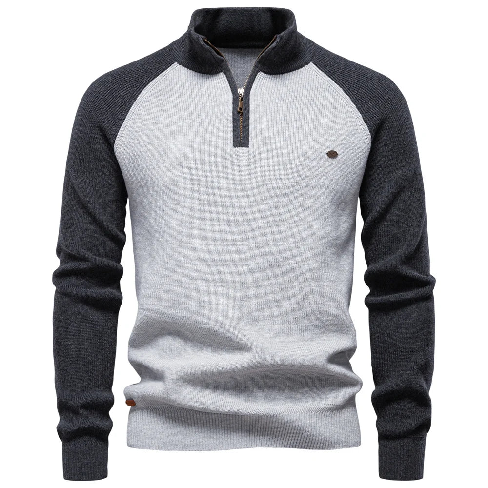 QUARTER ZIP PULLOVER FOR MEN