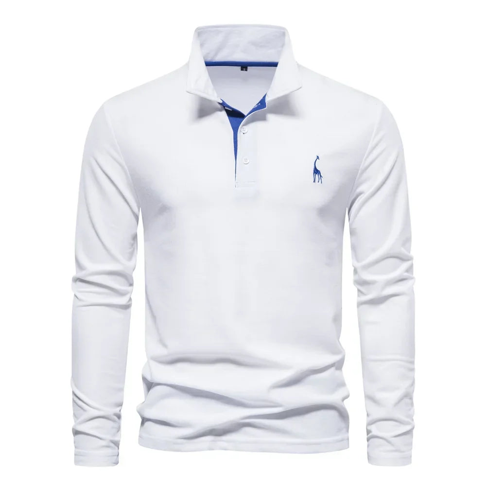 LONG SLEEVE POLO SHIRT FOR MEN