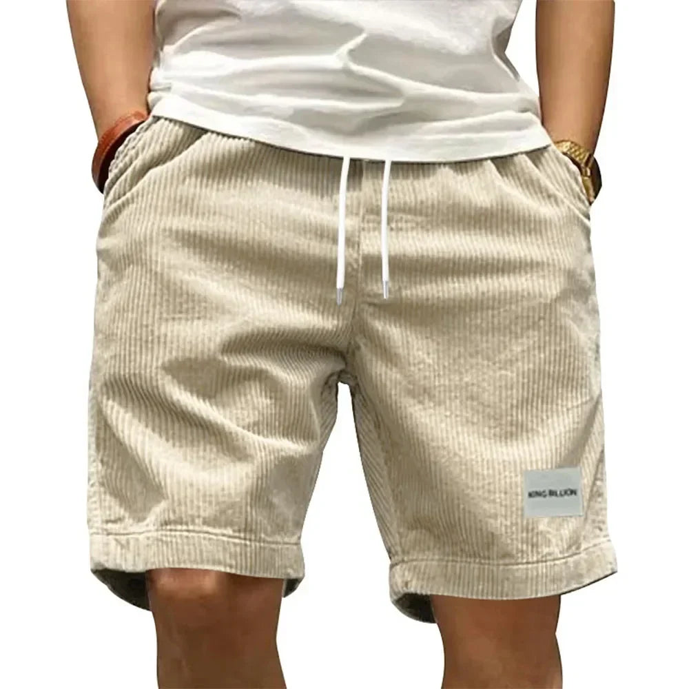 CORDUROY CARGO SHORTS FOR MEN