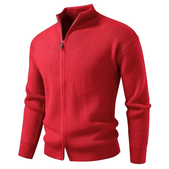 TEXTURED ZIP CARDIGAN FOR MEN