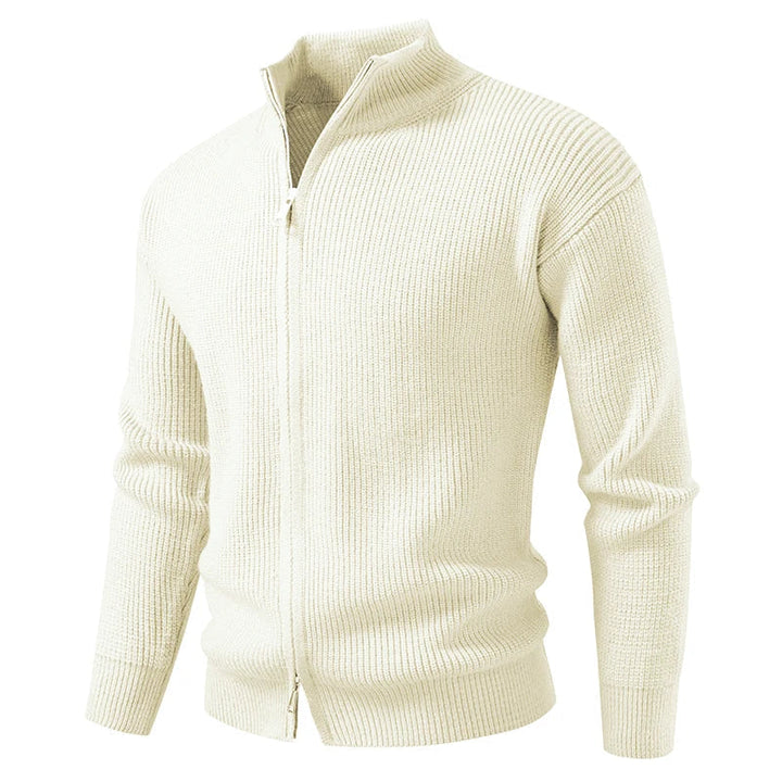 TEXTURED ZIP CARDIGAN FOR MEN