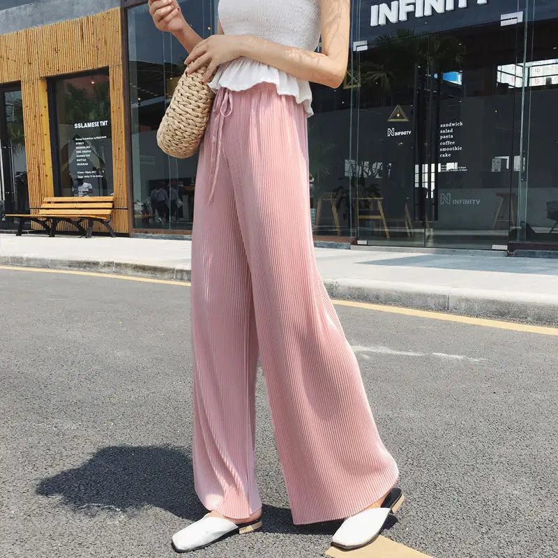 BEAUMONT NICE | PANTALONS PLISÉS À JAMBES LARGES POUR FEMMES