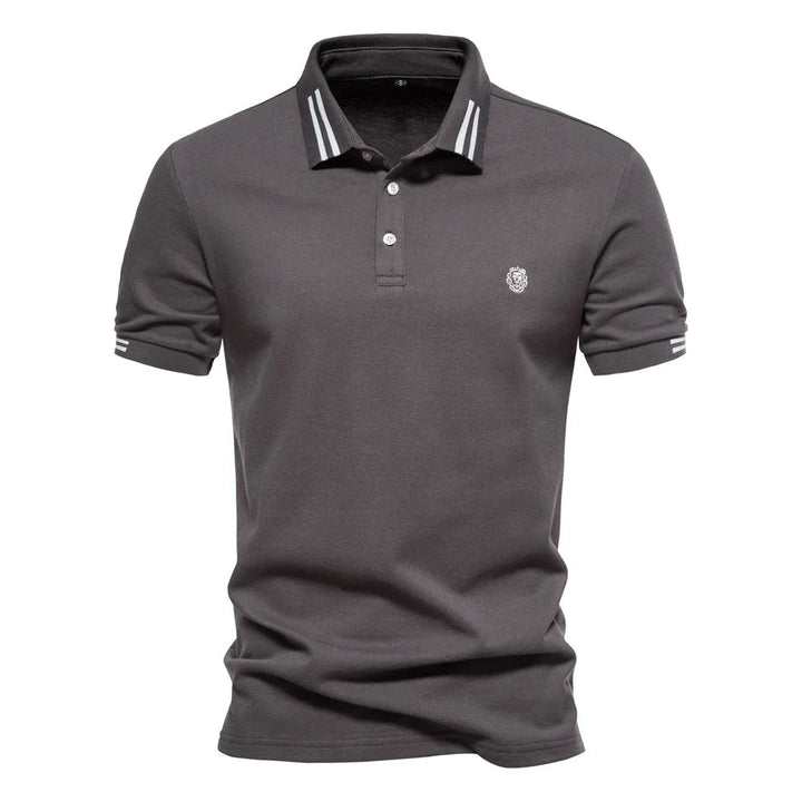 CONTRAST PIQUE POLO FOR MEN