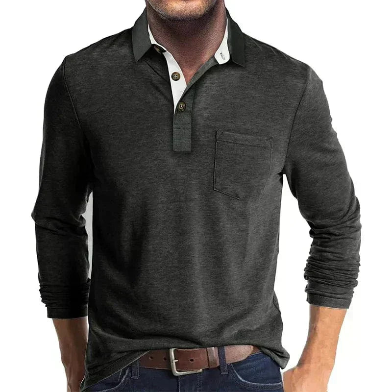 CLASSIC LONG SLEEVE POLO FOR MEN