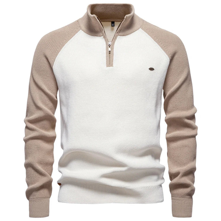 ZIPPERED PULLOVER FOR MEN