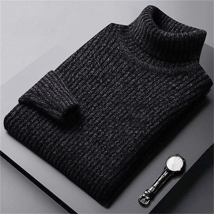 ROLLED COLLAR PULLOVER FOR MEN