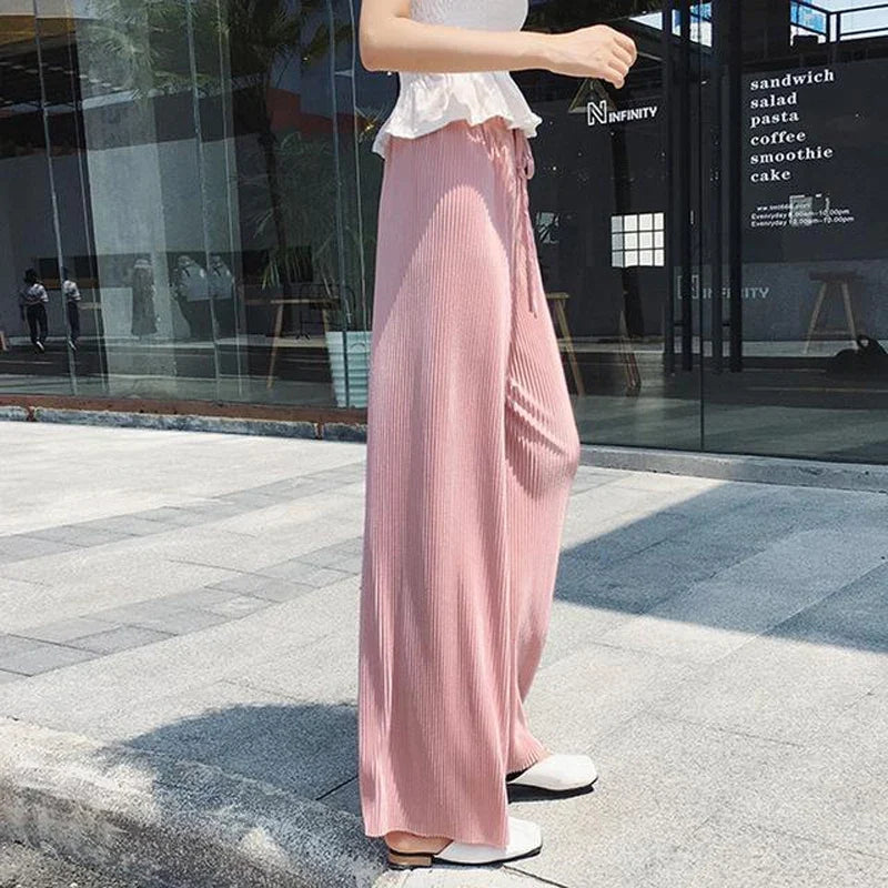 BEAUMONT NICE | PANTALONS PLISÉS À JAMBES LARGES POUR FEMMES