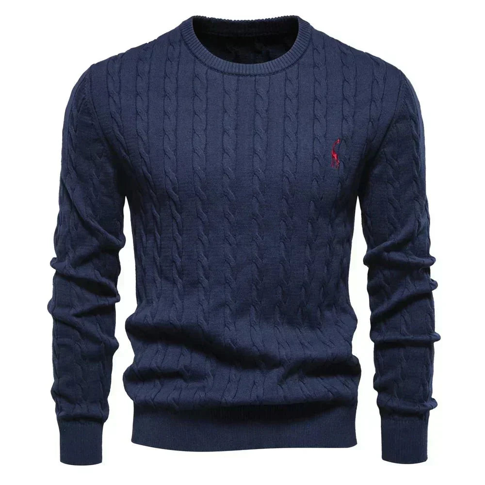 TEXTURED CABLE SWEATER FOR MEN