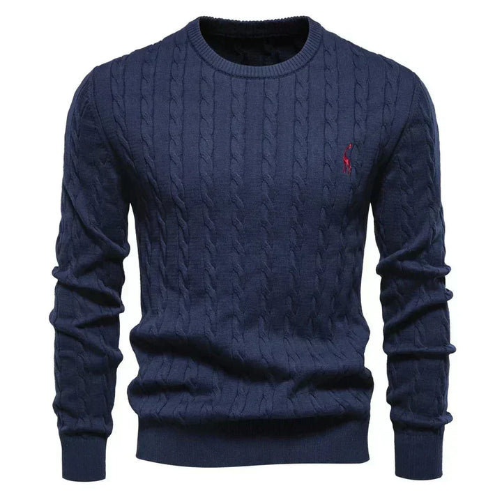 TEXTURED CABLE SWEATER FOR MEN