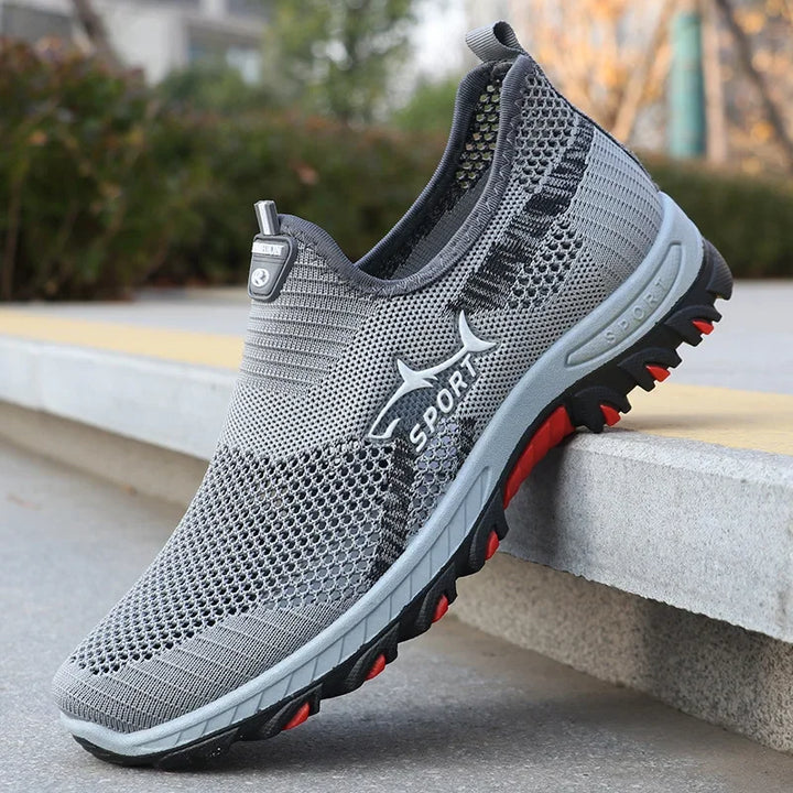 MESH SLIP-ON SNEAKERS FOR MEN