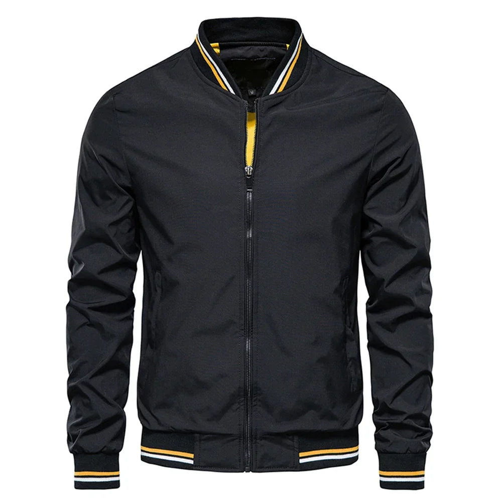CONTRAST BOMBER JACKET FOR MEN